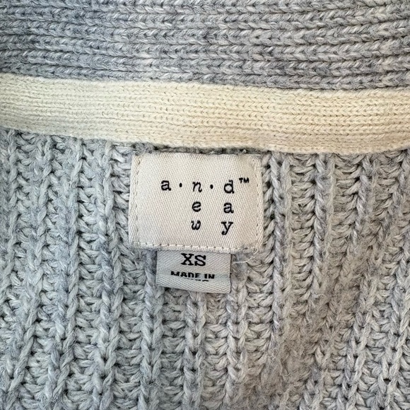 A New Day Grey Knit Cardigan Size XS - Picture 5 of 9